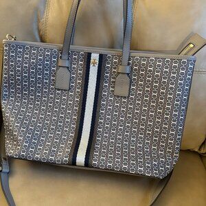 Tory Burch Gemini Link Canvas Small Tote